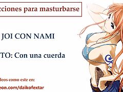 JOI Espanol hentai con Nami, instrucciones para mastur...