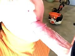 Beautiful teen sucking cock getting a messy facial
