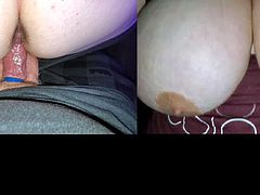 F-Cup Tits & 57inch Ass on BBW MILF 2 Cams at once Angel M