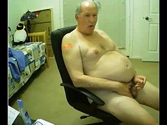 grandpa cum on webcam