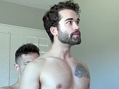 Str8 stroking each other RIGHT BEFORE Anal FUCK! Hot Jocks