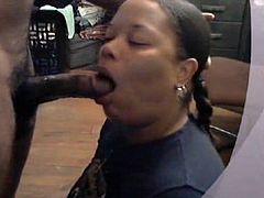 she loves sucking dick so much she couldn't even sleep without having a dick in her mouth first, she is addicted to tasting penis, watch as this sexy mature black bbw eats a dick befor bed