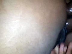 Squirting all over while getting her ass rammed by BBC