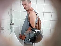 Spy in public toilette