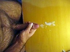 My dad cum on the table
