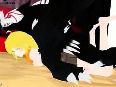 The White Fang makes beowolves do nothing to team RWBY-N