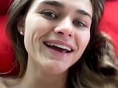 Awesome Teen With Big Boobs Dildo Masturbation