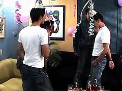 Latin Twinks Foursome Sex Party