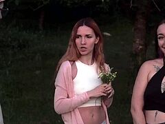 Horny Russian students save orgy. Breathing uterus and
