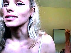 Blonde Teen Solo Masturbating On Webcam