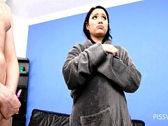 Amateur blowjob and steamy sex
