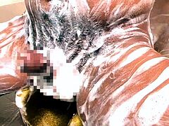 Tiny Japanese babe hardcore spitroasted