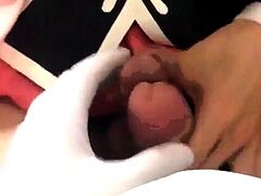 Cosplay Blowjob by Asian Crossdresser