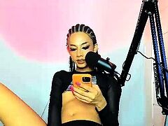 Stacked brunette goes solo toys and masturbation