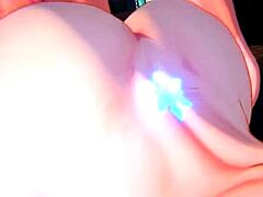 Pink labia close up of naive brunette