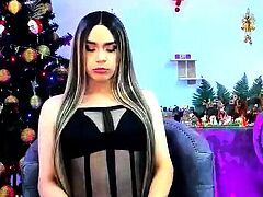 Amateur shemale tranny in solo video