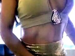 Busty babe playing with her big boobs